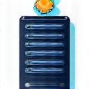 Server mit Zahnrad Icon