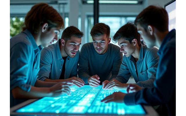 Ein Team, das Innovation und Wachstum symbolisiert
